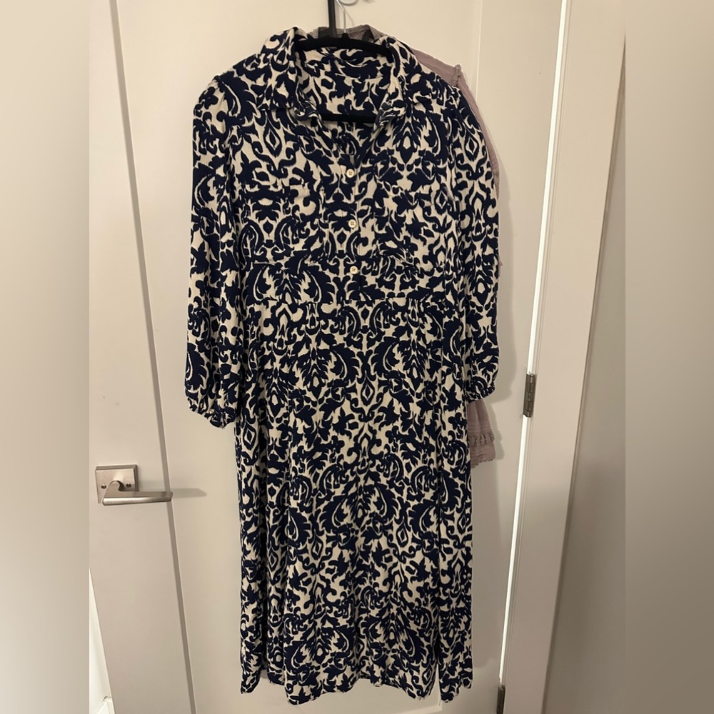 Zara , tagged removed MIDI dress with 2 front pockets and 2 side pocket